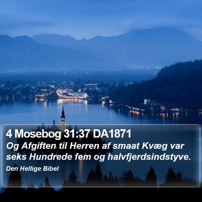 4 Mosebog 31:37 DA1871 Bible Verse Image