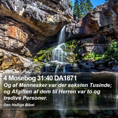 4 Mosebog 31:40 DA1871 Bible Verse Image