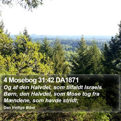 4 Mosebog 31:42 DA1871 Bible Verse Image