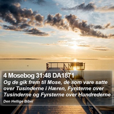 4 Mosebog 31:48 DA1871 Bible Verse Image