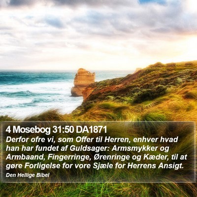 4 Mosebog 31:50 DA1871 Bible Verse Image
