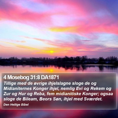 4 Mosebog 31:8 DA1871 Bible Verse Image