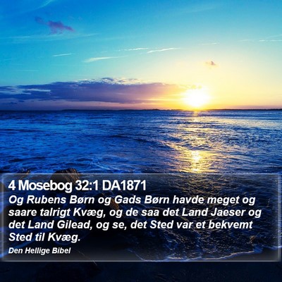 4 Mosebog 32:1 DA1871 Bible Verse Image