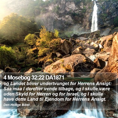 4 Mosebog 32:22 DA1871 Bible Verse Image