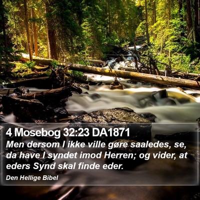 4 Mosebog 32:23 DA1871 Bible Verse Image