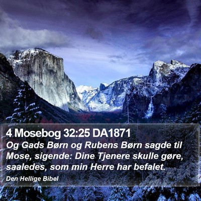 4 Mosebog 32:25 DA1871 Bible Verse Image