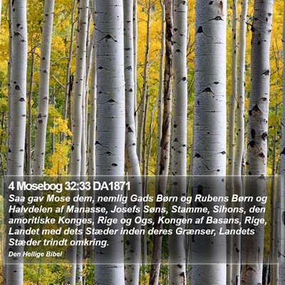 4 Mosebog 32:33 DA1871 Bible Verse Image