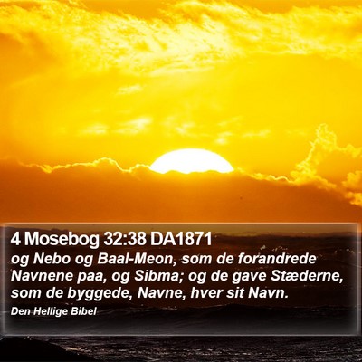 4 Mosebog 32:38 DA1871 Bible Verse Image