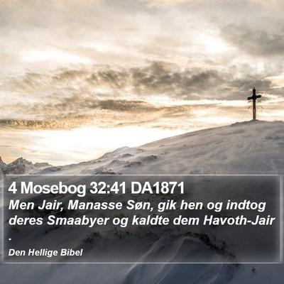 4 Mosebog 32:41 DA1871 Bible Verse Image