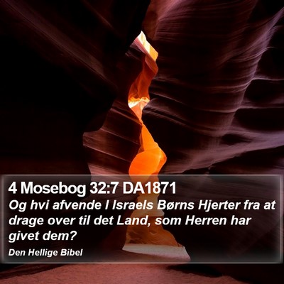 4 Mosebog 32:7 DA1871 Bible Verse Image