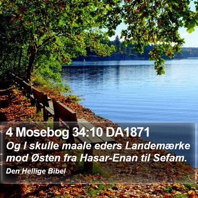 4 Mosebog 34:10 DA1871 Bible Verse Image