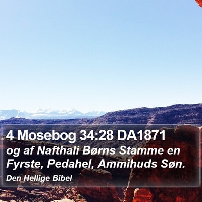 4 Mosebog 34:28 DA1871 Bible Verse Image