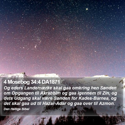 4 Mosebog 34:4 DA1871 Bible Verse Image