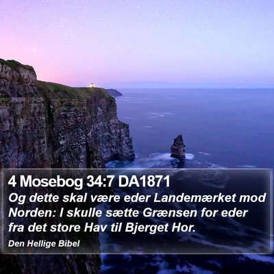 4 Mosebog 34:7 DA1871 Bible Verse Image