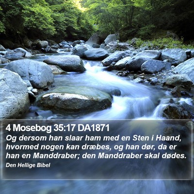 4 Mosebog 35:17 DA1871 Bible Verse Image