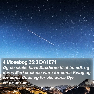 4 Mosebog 35:3 DA1871 Bible Verse Image