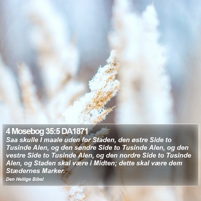 4 Mosebog 35:5 DA1871 Bible Verse Image