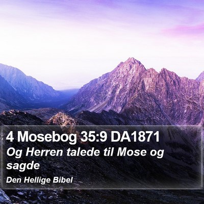 4 Mosebog 35:9 DA1871 Bible Verse Image
