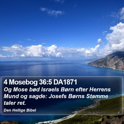 4 Mosebog 36:5 DA1871 Bible Verse Image