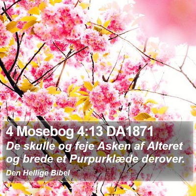 4 Mosebog 4:13 DA1871 Bible Verse Image