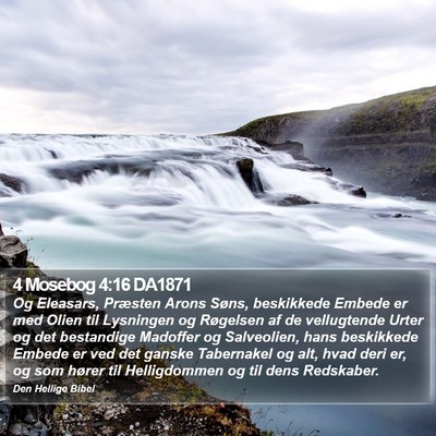 4 Mosebog 4:16 DA1871 Bible Verse Image