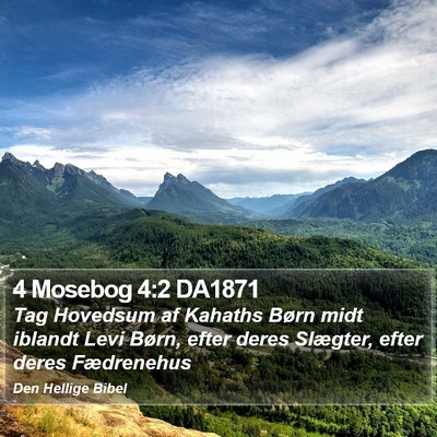 4 Mosebog 4:2 DA1871 Bible Verse Image