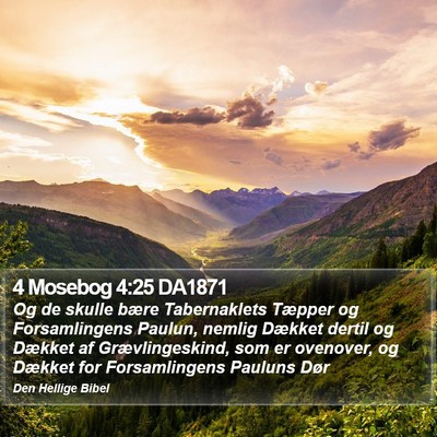 4 Mosebog 4:25 DA1871 Bible Verse Image