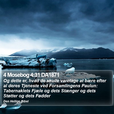 4 Mosebog 4:31 DA1871 Bible Verse Image