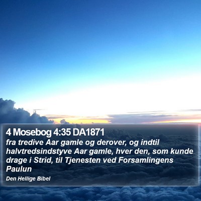 4 Mosebog 4:35 DA1871 Bible Verse Image