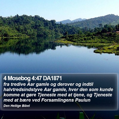 4 Mosebog 4:47 DA1871 Bible Verse Image
