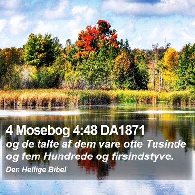 4 Mosebog 4:48 DA1871 Bible Verse Image