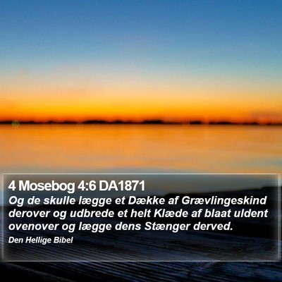4 Mosebog 4:6 DA1871 Bible Verse Image