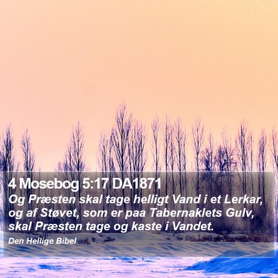 4 Mosebog 5:17 DA1871 Bible Verse Image
