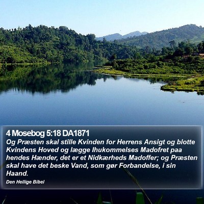 4 Mosebog 5:18 DA1871 Bible Verse Image