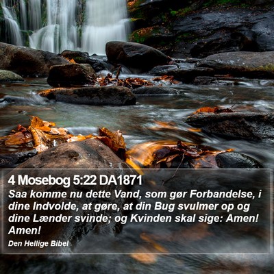 4 Mosebog 5:22 DA1871 Bible Verse Image
