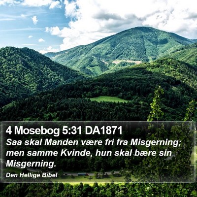 4 Mosebog 5:31 DA1871 Bible Verse Image