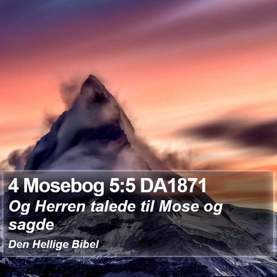 4 Mosebog 5:5 DA1871 Bible Verse Image