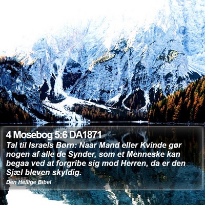 4 Mosebog 5:6 DA1871 Bible Verse Image
