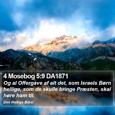 4 Mosebog 5:9 DA1871 Bible Verse Image