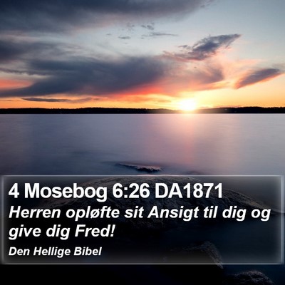4 Mosebog 6:26 DA1871 Bible Verse Image