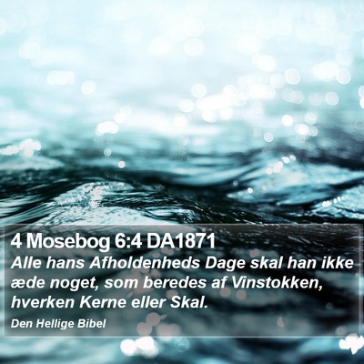 4 Mosebog 6:4 DA1871 Bible Verse Image