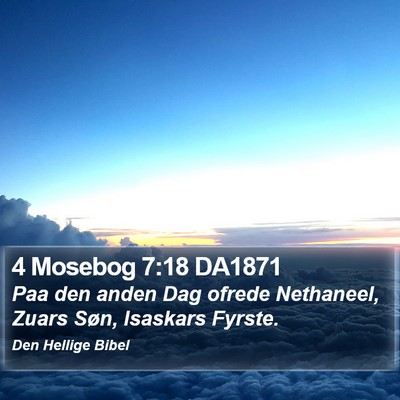 4 Mosebog 7:18 DA1871 Bible Verse Image