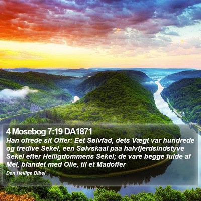 4 Mosebog 7:19 DA1871 Bible Verse Image