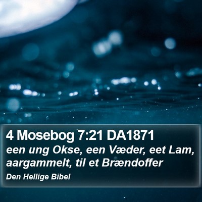4 Mosebog 7:21 DA1871 Bible Verse Image