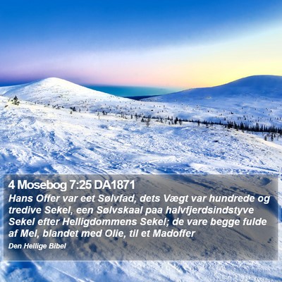 4 Mosebog 7:25 DA1871 Bible Verse Image