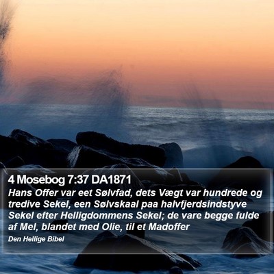 4 Mosebog 7:37 DA1871 Bible Verse Image