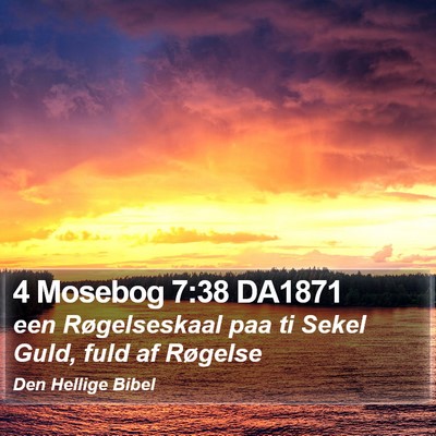 4 Mosebog 7:38 DA1871 Bible Verse Image