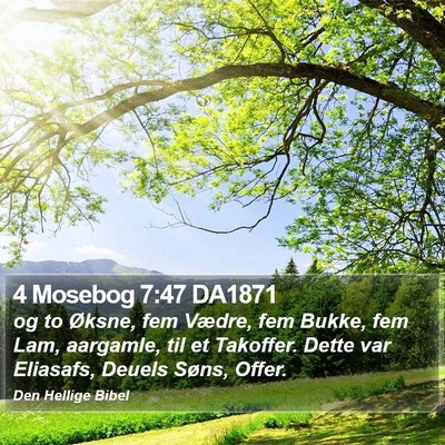4 Mosebog 7:47 DA1871 Bible Verse Image