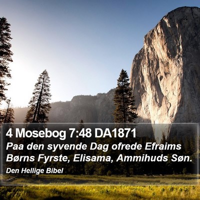 4 Mosebog 7:48 DA1871 Bible Verse Image