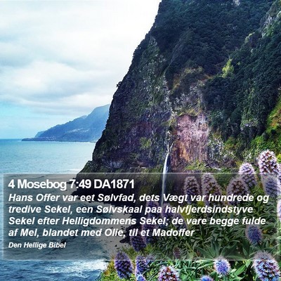 4 Mosebog 7:49 DA1871 Bible Verse Image